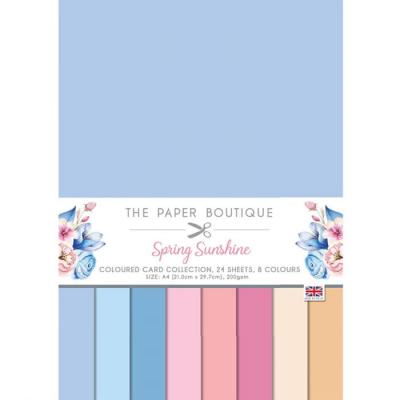 The Paper Boutique Spring Sunshine Cardstock - Colour Card Collection